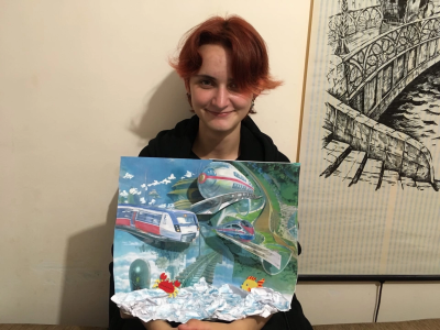 Каким бы не было небо будущего 2050 - голубым, красным или звездно-полосатым, ясно одно: в нем будет много поездов! 