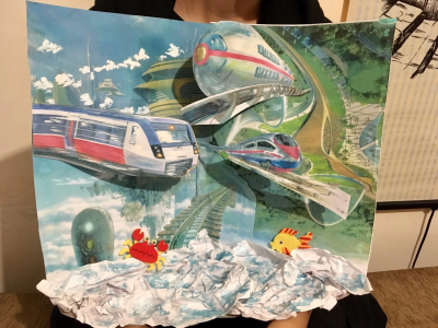 Каким бы не было небо будущего 2050 - голубым, красным или звездно-полосатым, ясно одно: в нем будет много поездов! 