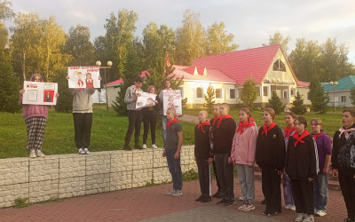 День Пионерии. Конкурс строя и песни