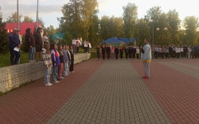 День Пионерии. Конкурс строя и песни