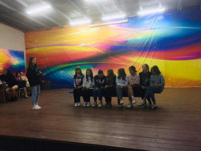 Участники программы "железное здоровье" проводят игру "День самоуправления"