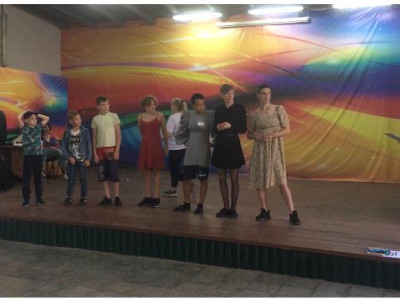 Участники программы "железное здоровье" проводят игру "День самоуправления"