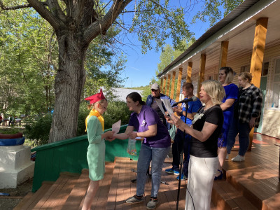 Герои "Железнодорожной игротеки" и "Железного здоровья"